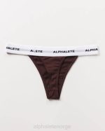 klær T442473 sangria rød akutt string kvinner Alphalete - Bilde 4