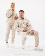 klær T442479 vanilje brun king kvart glidelås unisex Alphalete - Bilde 2