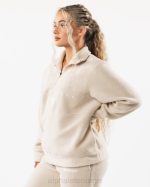 klær T442479 vanilje brun king kvart glidelås unisex Alphalete - Bilde 3