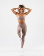 klær T44247 sandbrun aura bandeau kvinner Alphalete - Bilde 3