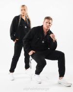 klær T442487 svart king kvart glidelås unisex Alphalete - Bilde 2