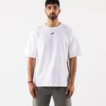 klær T442490 hvit/tinn justert tee menn Alphalete