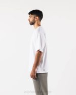 klær T442490 hvit/tinn justert tee menn Alphalete - Bilde 3