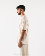 klær T442492 havsalt brun justert tee menn Alphalete - Bilde 3