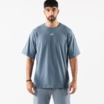klær T442497 isbre blå justert tee menn Alphalete