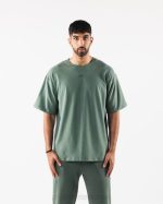 klær T442499 salvie grønn justert tee menn Alphalete