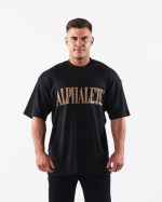 klær T442506 svart republikk t-skjorte menn Alphalete