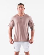 klær T442514 porselensbrun wolf head airtech t-skjorte menn Alphalete