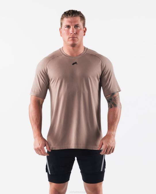 klær T442516 kremaktig beige brun wolf head airtech t-skjorte menn Alphalete - Bilde 1