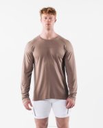 klær T442517 kremaktig beige brun aa airtech ls tee menn Alphalete