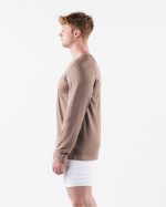 klær T442517 kremaktig beige brun aa airtech ls tee menn Alphalete - Bilde 3