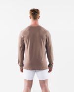 klær T442517 kremaktig beige brun aa airtech ls tee menn Alphalete - Bilde 4