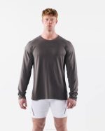 klær T442519 støvete betonggrå aa airtech ls tee menn Alphalete