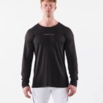 klær T442521 småstein brun aa airtech ls tee menn Alphalete