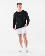 klær T442524 svart aa airtech ls tee menn Alphalete - Bilde 2