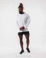 klær T442526 hvit aa paisley print ls t-skjorte menn Alphalete - Bilde 2