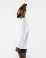 klær T442526 hvit aa paisley print ls t-skjorte menn Alphalete - Bilde 3
