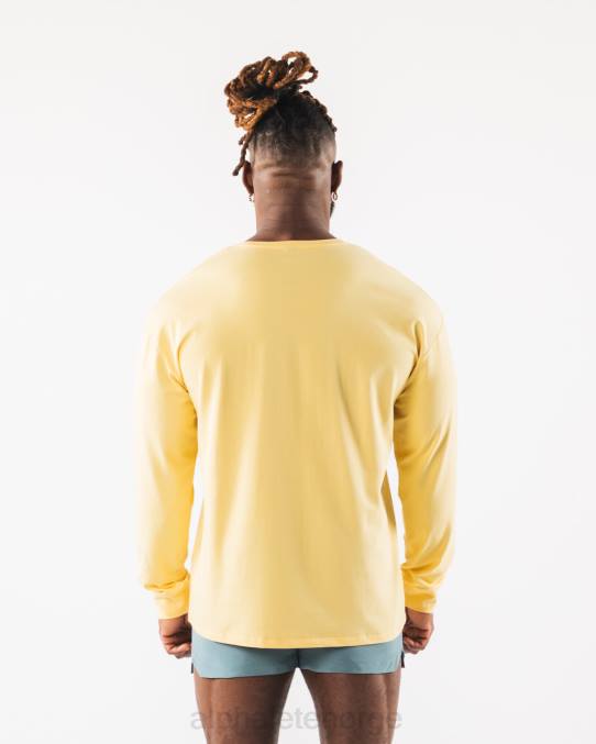 klær T442528 gul aa paisley print ls t-skjorte menn Alphalete - Bilde 4