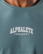 klær T442529 Turkis blå aa paisley print ls t-skjorte menn Alphalete - Bilde 5