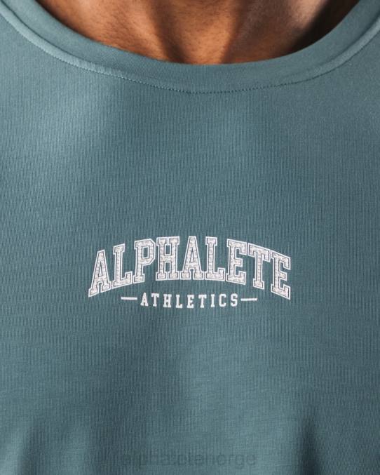 klær T442529 Turkis blå aa paisley print ls t-skjorte menn Alphalete - Bilde 5