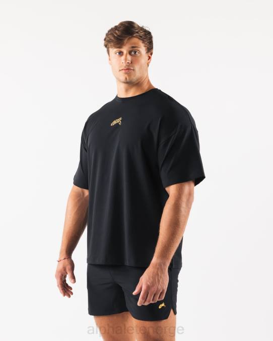 klær T442531 svart wolf head paisley print t-skjorte menn Alphalete - Bilde 1