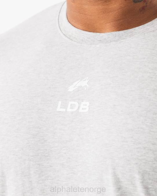klær T442534 gråmelert børstet crest t-skjorte menn Alphalete - Bilde 5