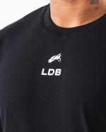 klær T442537 svart børstet crest t-skjorte menn Alphalete - Bilde 5