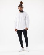 klær T442542 hvit ulvehode er tee menn Alphalete - Bilde 2
