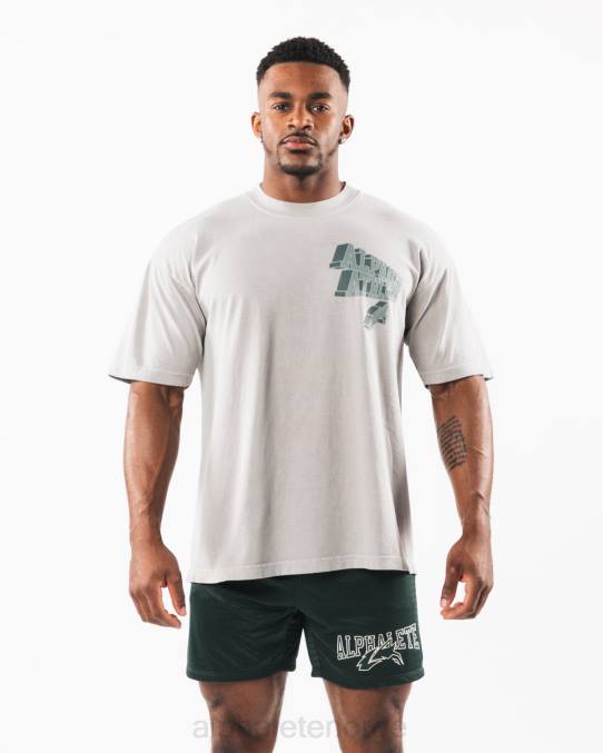 klær T442545 mørk sølvgrå dimensjonal t-skjorte unisex Alphalete - Bilde 2