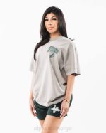 klær T442545 mørk sølvgrå dimensjonal t-skjorte unisex Alphalete - Bilde 3