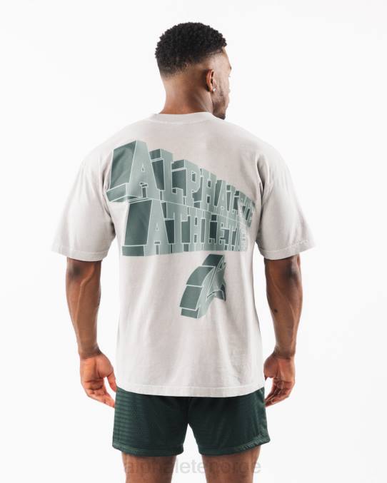 klær T442545 mørk sølvgrå dimensjonal t-skjorte unisex Alphalete - Bilde 4