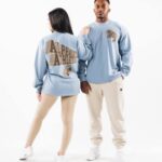 klær T442546 himmelblå dimensjonal t-skjorte unisex Alphalete
