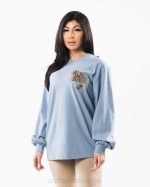 klær T442546 himmelblå dimensjonal t-skjorte unisex Alphalete - Bilde 3