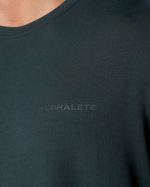klær T442557 jegergrønn klassisk t-skjorte menn Alphalete - Bilde 4