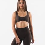 klær T44255 kashmir brun aura sculpt bh kvinner Alphalete
