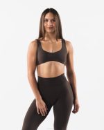 klær T44255 kashmir brun aura sculpt bh kvinner Alphalete