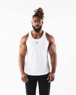 klær T442563 hvit/tinn ulvehodetank menn Alphalete
