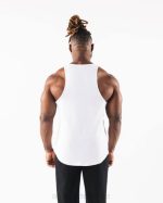 klær T442563 hvit/tinn ulvehodetank menn Alphalete - Bilde 4