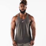 klær T442568 tinnbrun ulvehodetank menn Alphalete