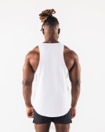 klær T442578 hvit paisley print råskåret tank menn Alphalete - Bilde 4
