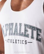 klær T442578 hvit paisley print råskåret tank menn Alphalete - Bilde 5