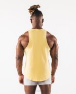 klær T442579 gul paisley print råskåret tank menn Alphalete - Bilde 4