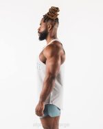 klær T442581 atletisk grå paisley print råskåret tank menn Alphalete - Bilde 3