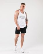klær T442588 hvit aa råkuttet tank menn Alphalete - Bilde 2
