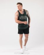 klær T442589 eviggrønn grønn aa råkuttet tank menn Alphalete - Bilde 2