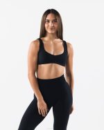 klær T44258 svart aura sculpt bh kvinner Alphalete