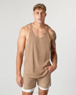 klær T442596 chai brun tunge stringer i bomull menn Alphalete