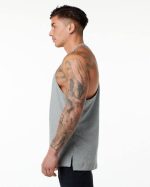 klær T442601 gråmelert emblem stringer menn Alphalete - Bilde 3