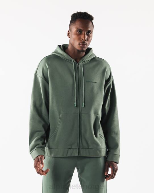 klær T442613 rolig grønn original jakke med full glidelås menn Alphalete - Bilde 1