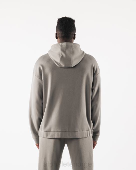 klær T442614 sterling grå original jakke med full glidelås menn Alphalete - Bilde 4